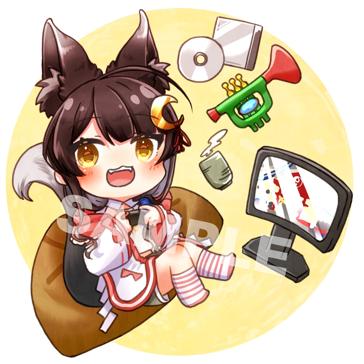 柔らかく可愛いSDイラストを制作します 可愛いSDイラストのグッズやアイコンが欲しい方へ イメージ2