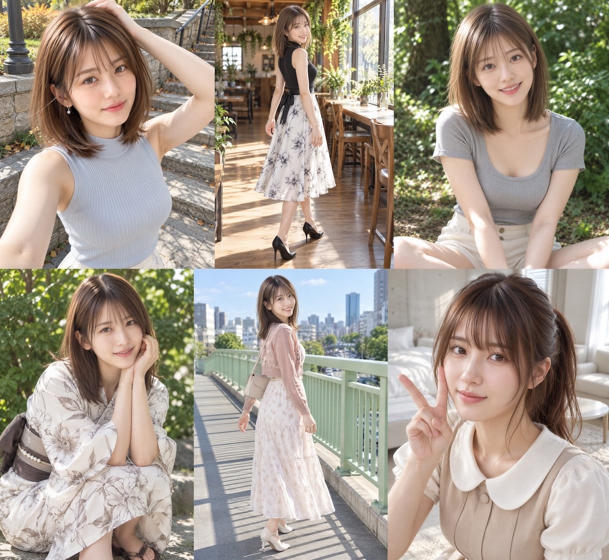 架空のAI美女を作るChatGPT設定を届けます 好みの顔から衣装・場所・ポーズまで、自分だけの写真へ イメージ5