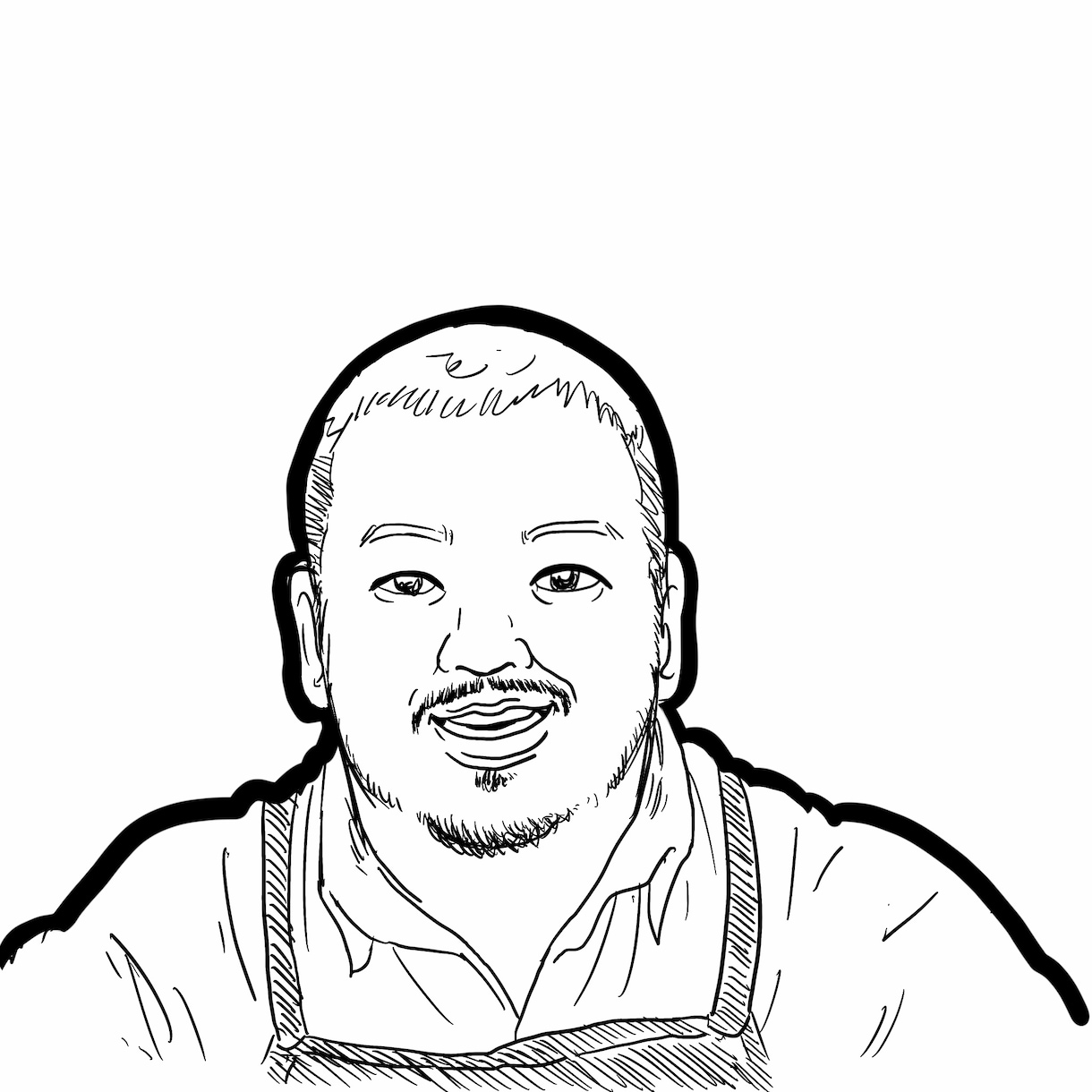 手描き感のある似顔絵やSNSアイコン描きます ペンで描いたようなすこしラフな画風の似顔絵です イメージ2