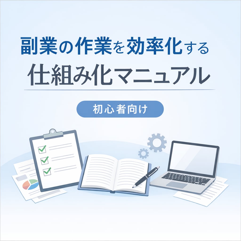 副業「手間」を減らすための仕組み化｜初心者向けます 副業に疲れた人のための、作業削減マニュアル イメージ1
