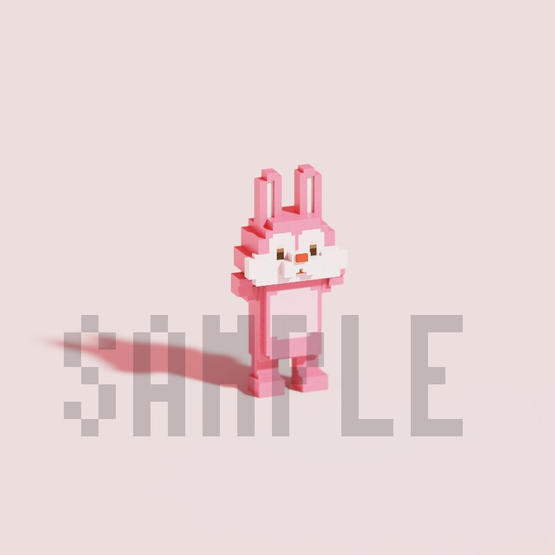 かわいい３Dドット絵を制作いたします □■SNSプロフィール画像、待ち受け画面、観賞用などに■□ イメージ7
