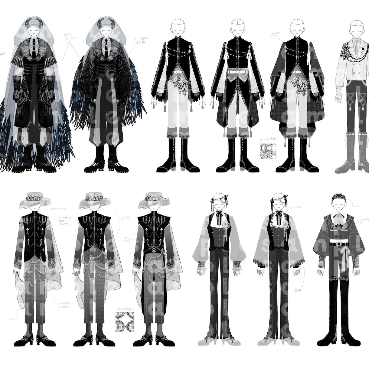 キャラクターの衣装デザイン承ります コンテンツのイベント衣装デザイナーがお力添えいたします！ イメージ1