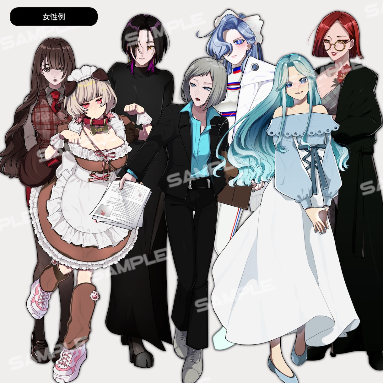 アイコン立ち絵ヘッダー作成承ります TRPG/SNS/動画サムネイル用 イメージ2