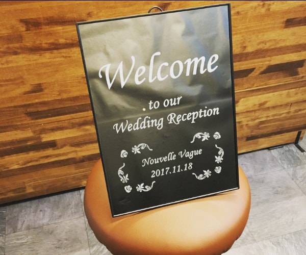 ウェディング用A4ウェルカムミラー作ります 結婚式にオリジナルをプラスしたいあなたへ イメージ1