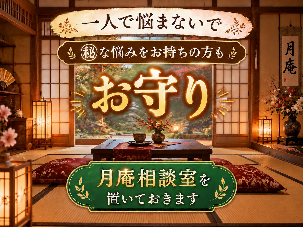 お守り◆お一人で悩んでませんか？相談にのります 身近な方に相談できない方もご利用ください イメージ1