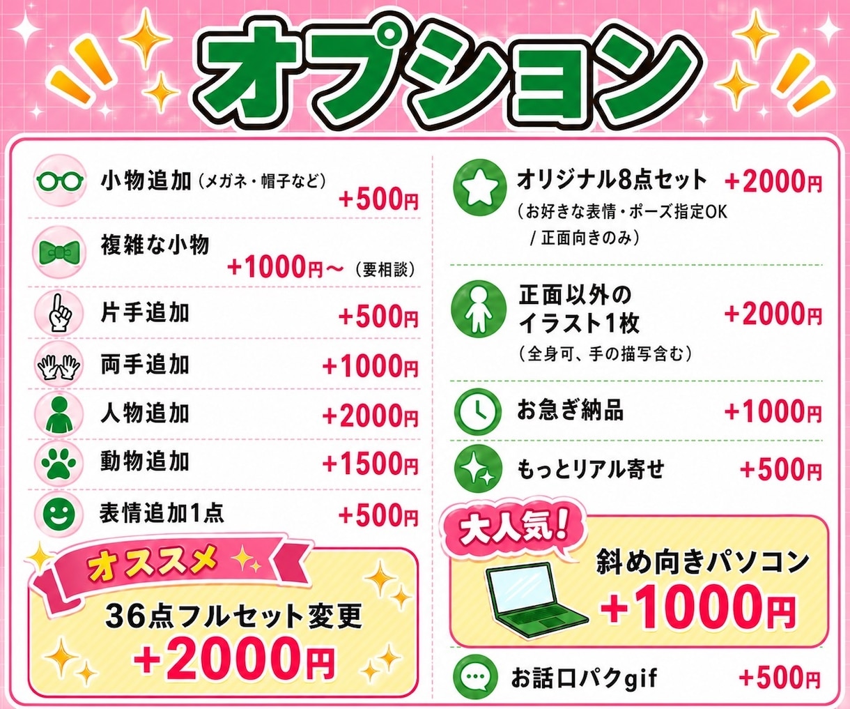 10名様限定1000円off！26点作成します リニューアルオープンセール！ほんのり本人寄せアイコン◎ イメージ7
