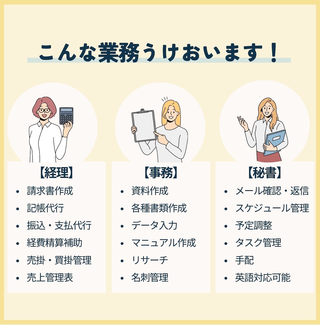 オンライン事務代行承ります 面倒な細かい作業 ぜひ、お任せください！ イメージ3
