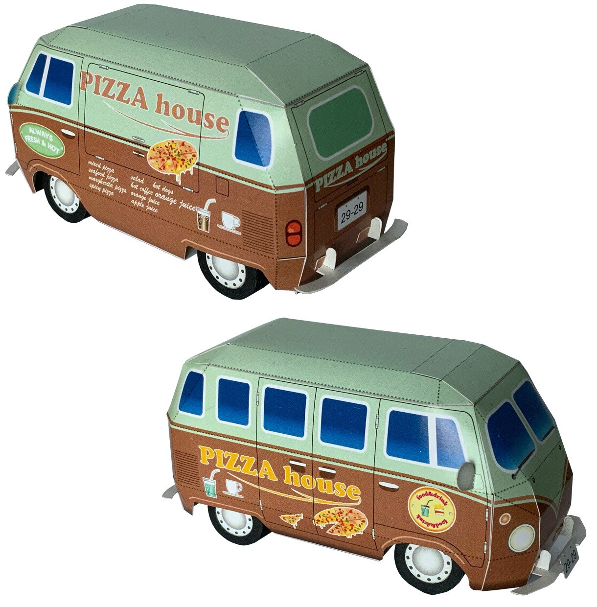 ラッピングカーをペーパークラフトで制作します 宣伝・広告・ノベルティに。販売用やダウンロードサイト用にも。 イメージ1