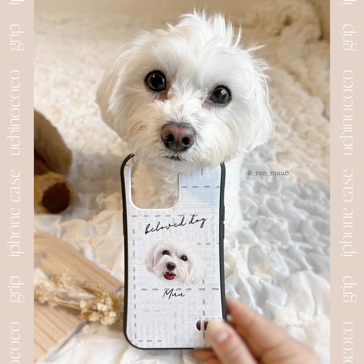 うちの子のお写真でiphonecaseを作成します 耐久性も抜群のグリップiphoneスマホケース＊ イメージ2