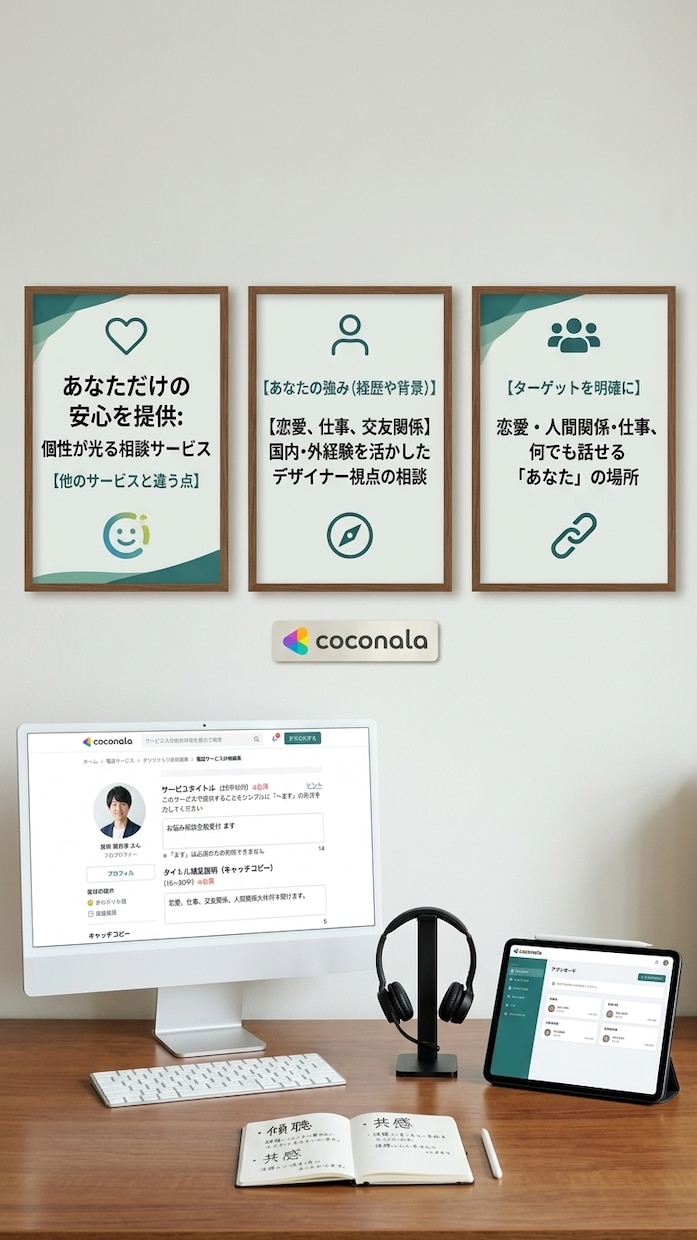 お悩み相談全般受付ます 恋愛、仕事、交友関係、人間関係大体何でも聞けます。 イメージ1