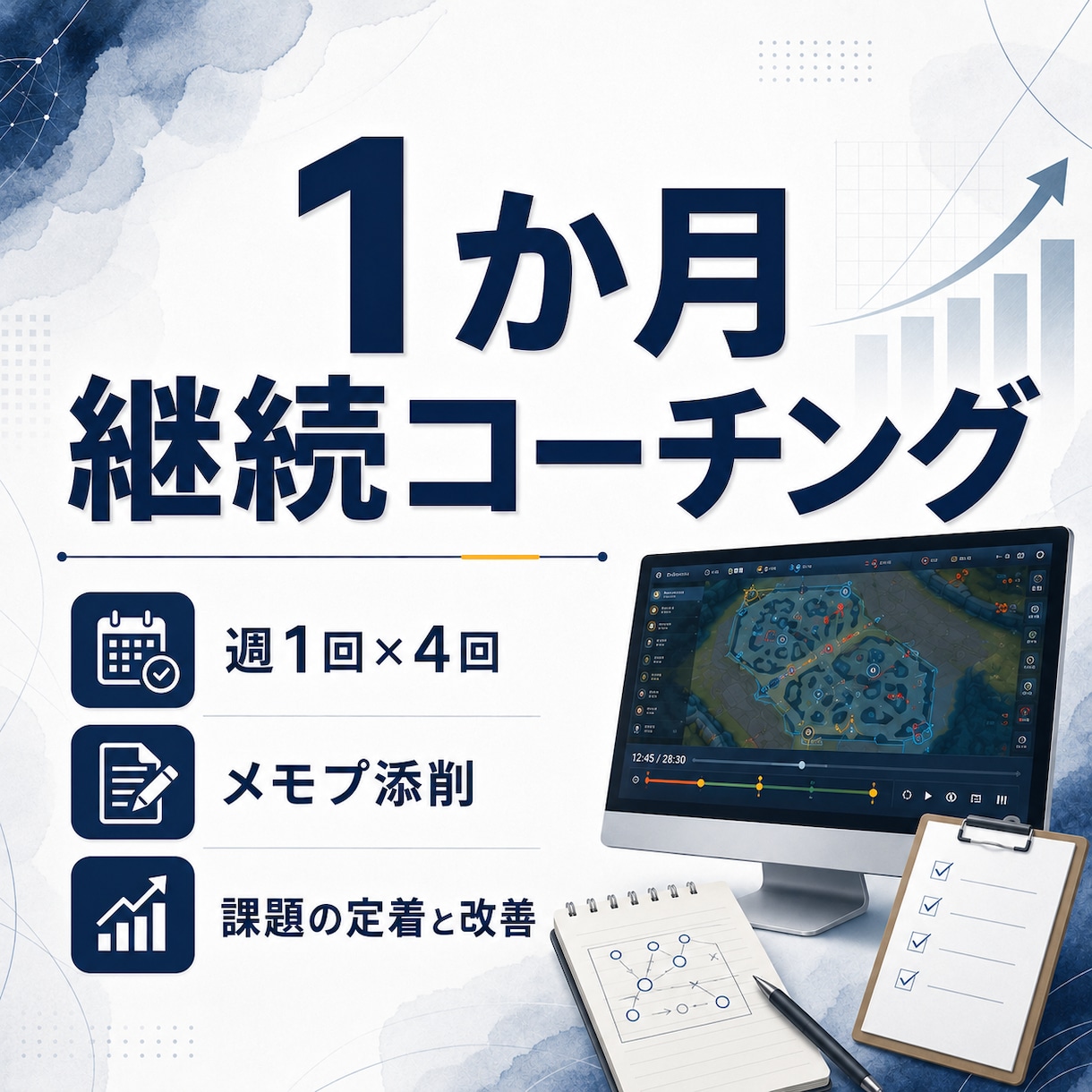 スプラ3を1か月継続コーチングしますます 週1回×4回｜課題設定から定着まで個別サポート イメージ1