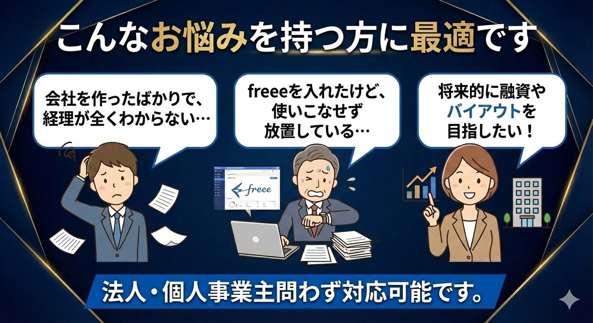1ヶ月伴走！freeeを「経営の武器」に変えます 診断士・2社売却プロがサポート！設定から管理会計化までお任せ イメージ6