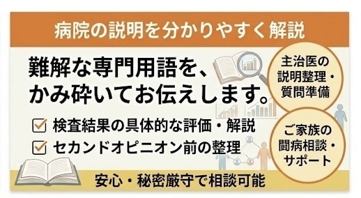 現役医師があなたの医療の悩み不安をじっくり伺います 診察室で言えなかったこと話してください イメージ2