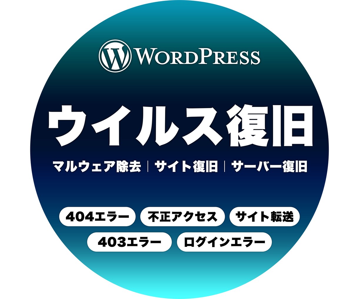 ワードプレス改ざん・ハッキングの復旧をします 【復旧保証】ウイルス、マルウェア除去。不正アクセスから復活 イメージ2
