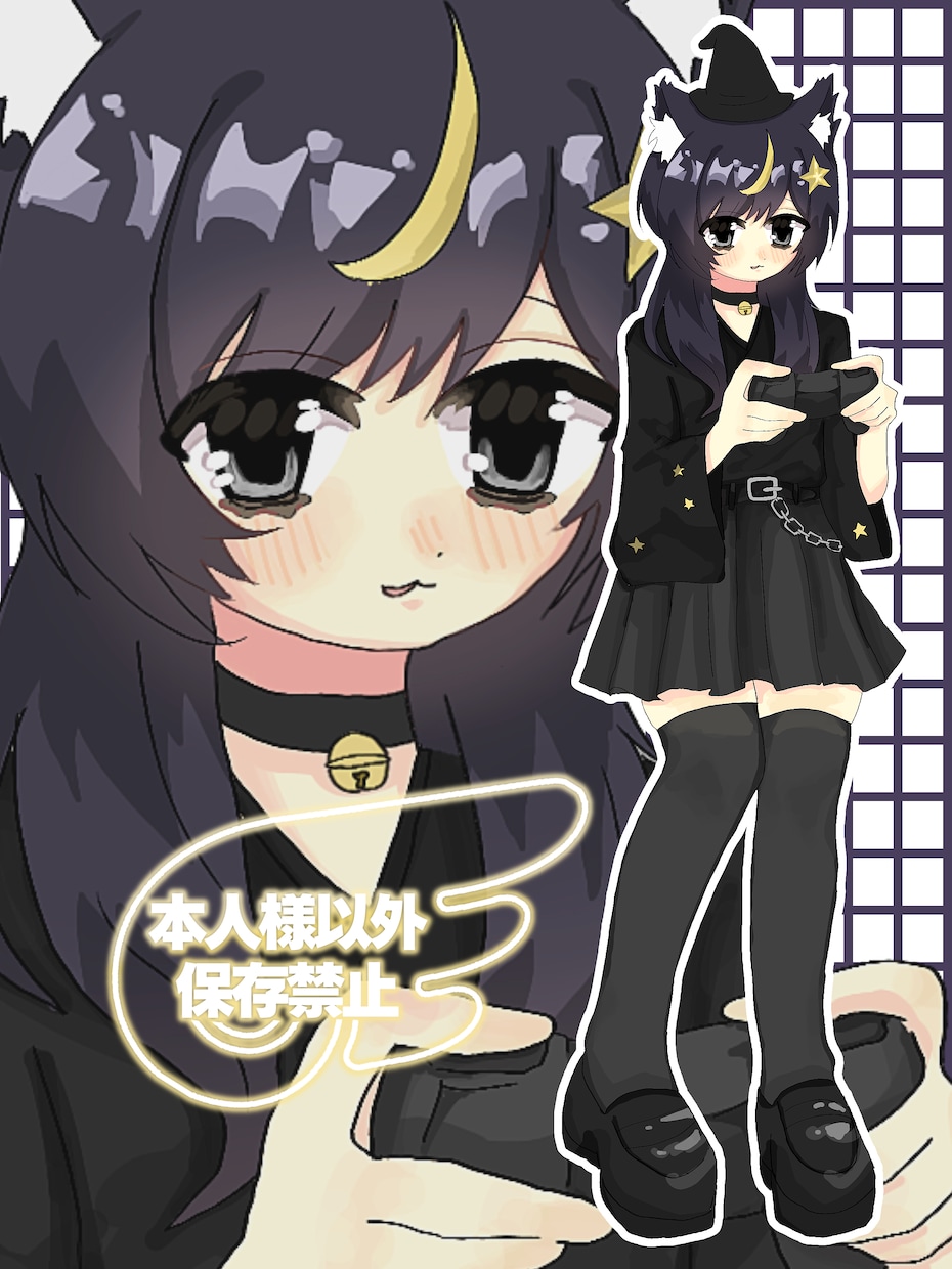 かわいい全身イラスト立ち絵を描きます 可愛いイラストを仕上げます！キャラデザも可能！ イメージ1