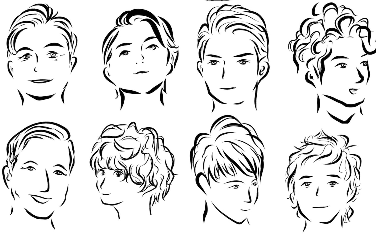 似顔絵、アイコンの顔、挿絵の顔描きます 今風のお洒落で可愛くイケてるイラスト様々な場面で活用可能！ イメージ4