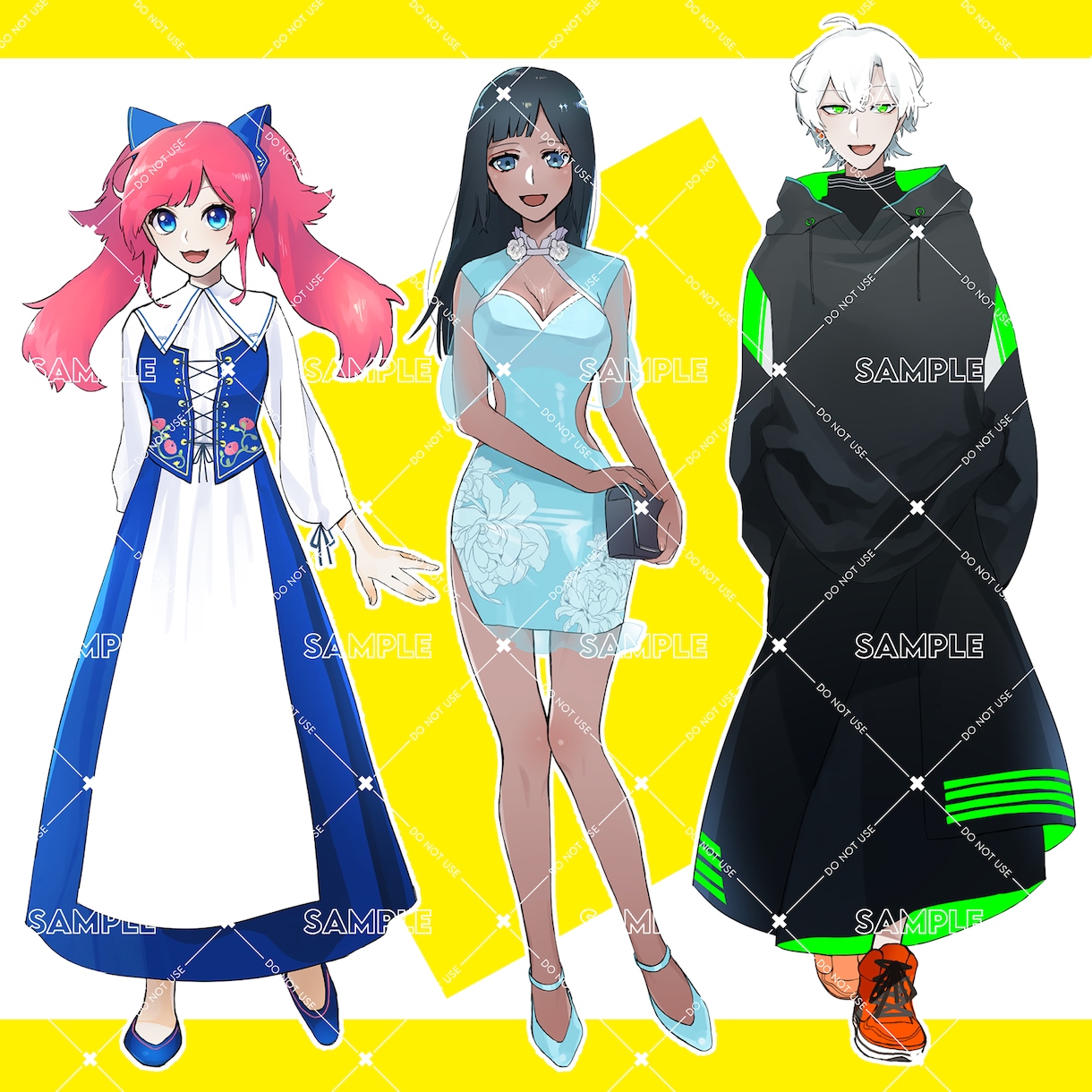 イラスト製作承ります 立ち絵やSNSその他で使えるイラスト描きます！ イメージ2