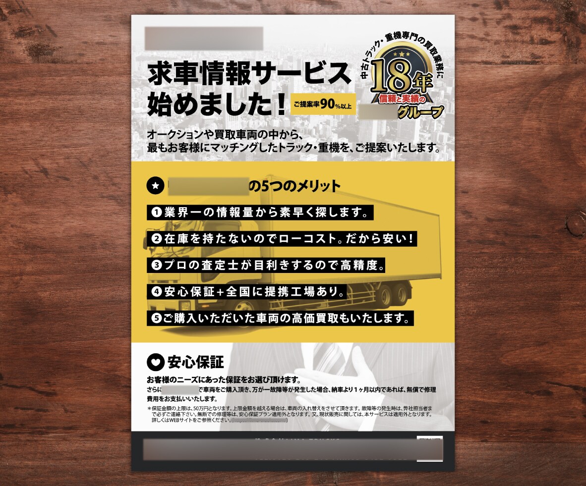 過去に製作したチラシなどをそっくりデータ化します 昔作ったチラシのデザインを流用したい方、そっくりに作ります！ イメージ7