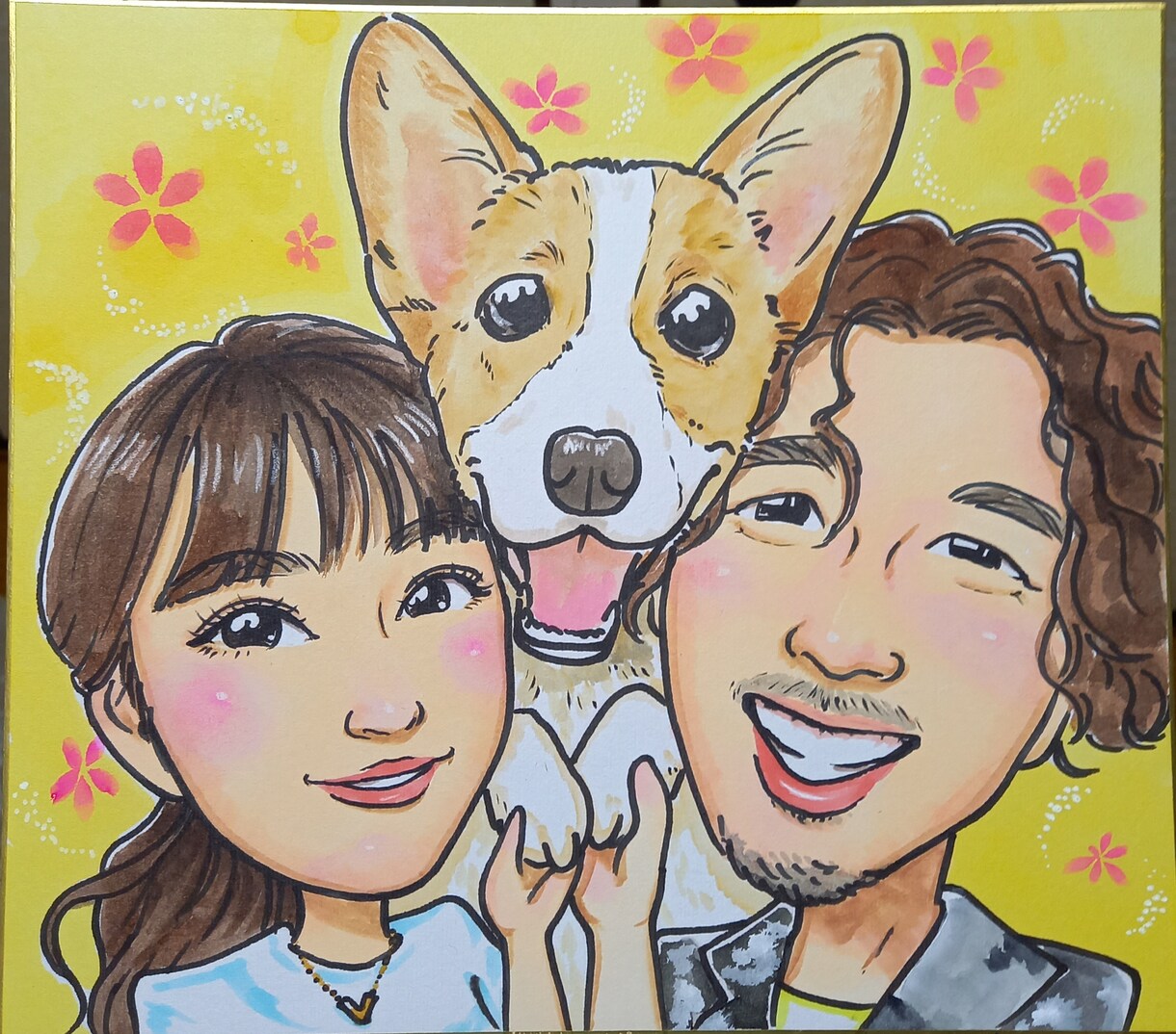 似ててかわいい似顔絵描きます 色鮮やかな水彩タッチの似顔絵をプレゼントしてみませんか。 イメージ9