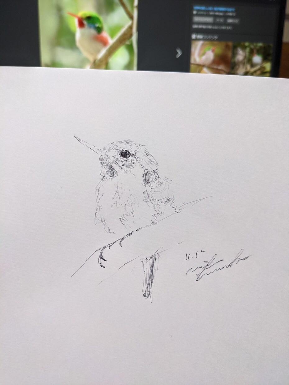 ペットの絵描きます ボールペンを使って描きます白と黒であらわす”生”を。 イメージ2