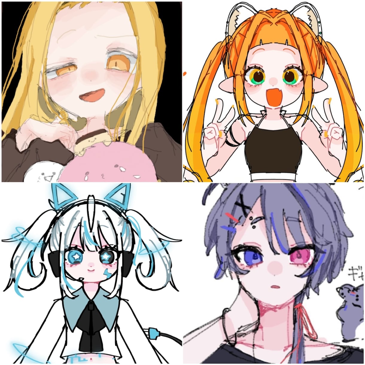 ふわふわきゅるきゅるイラスト描きます ふわふわできゅるきゅるしたイラストが得意です！ イメージ1