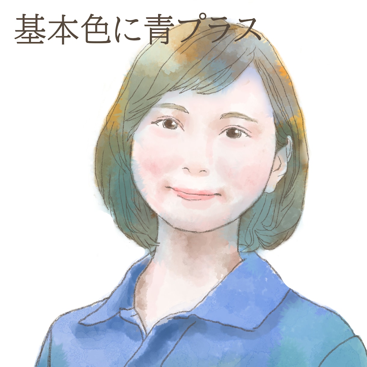 写真から水彩タッチでふんわり似顔絵描きます 誕生日プレゼントや結婚式のウエルカムボードにオススメです イメージ2
