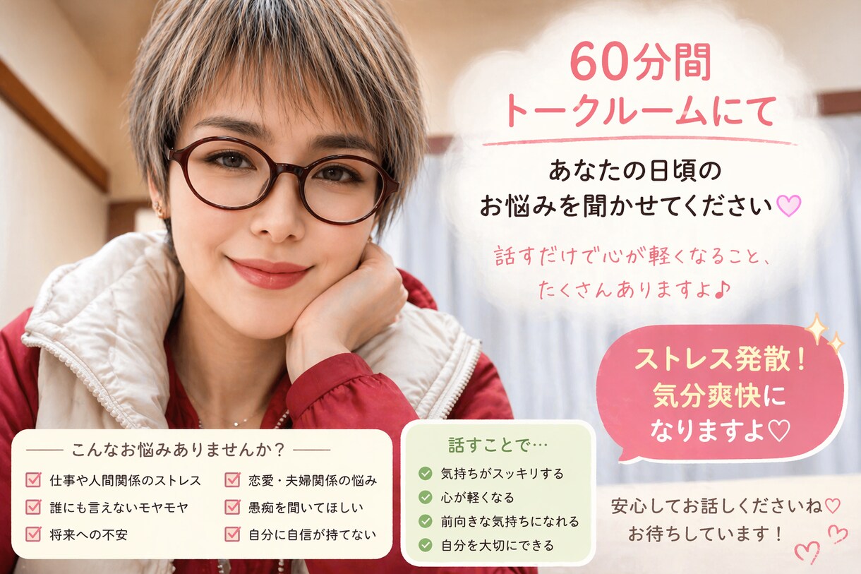 チャットでお悩み相談しています チャットなので、お話しが苦手な方に最適です。 イメージ2
