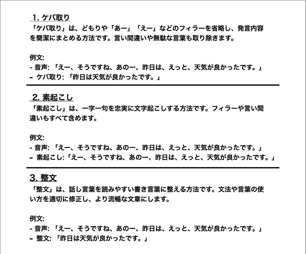 1分60円から！なんでも文字起こし承ります めんどくさい文字起こしの作業代わりに引き受けます。 イメージ3