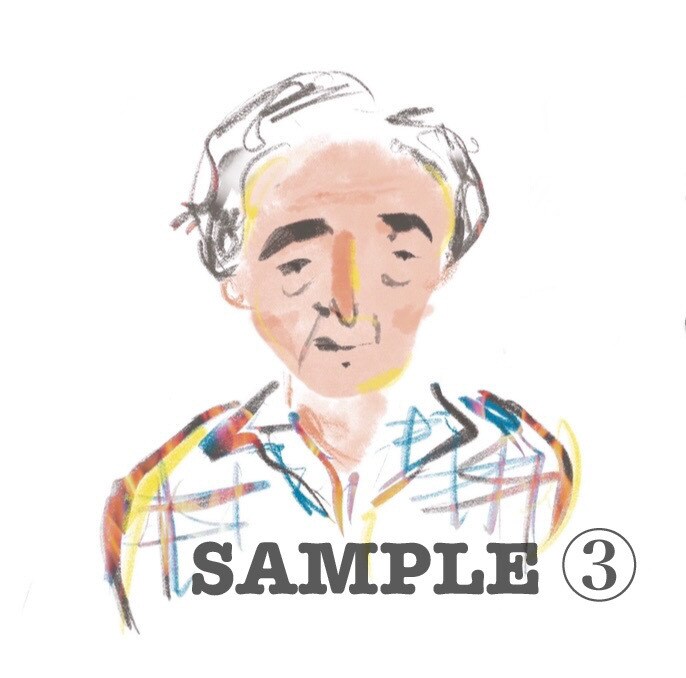 ラフスケッチ風のイラスト、アイコン描きます SNSアイコンや名刺などにご活用下さい♪ イメージ3