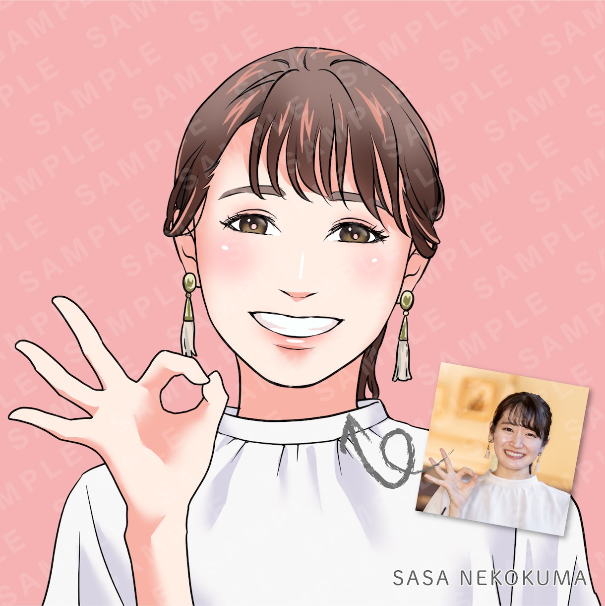 写真から漫画・アニメ調の似顔絵をお描きします 商用◎高解像度◎ラフ画無料！ビジネス／プレゼント／アイコンに イメージ5
