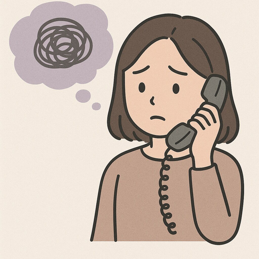 感情がわからない時の電話相談を受けます わからない気持ちも大切に聴きます。 イメージ1