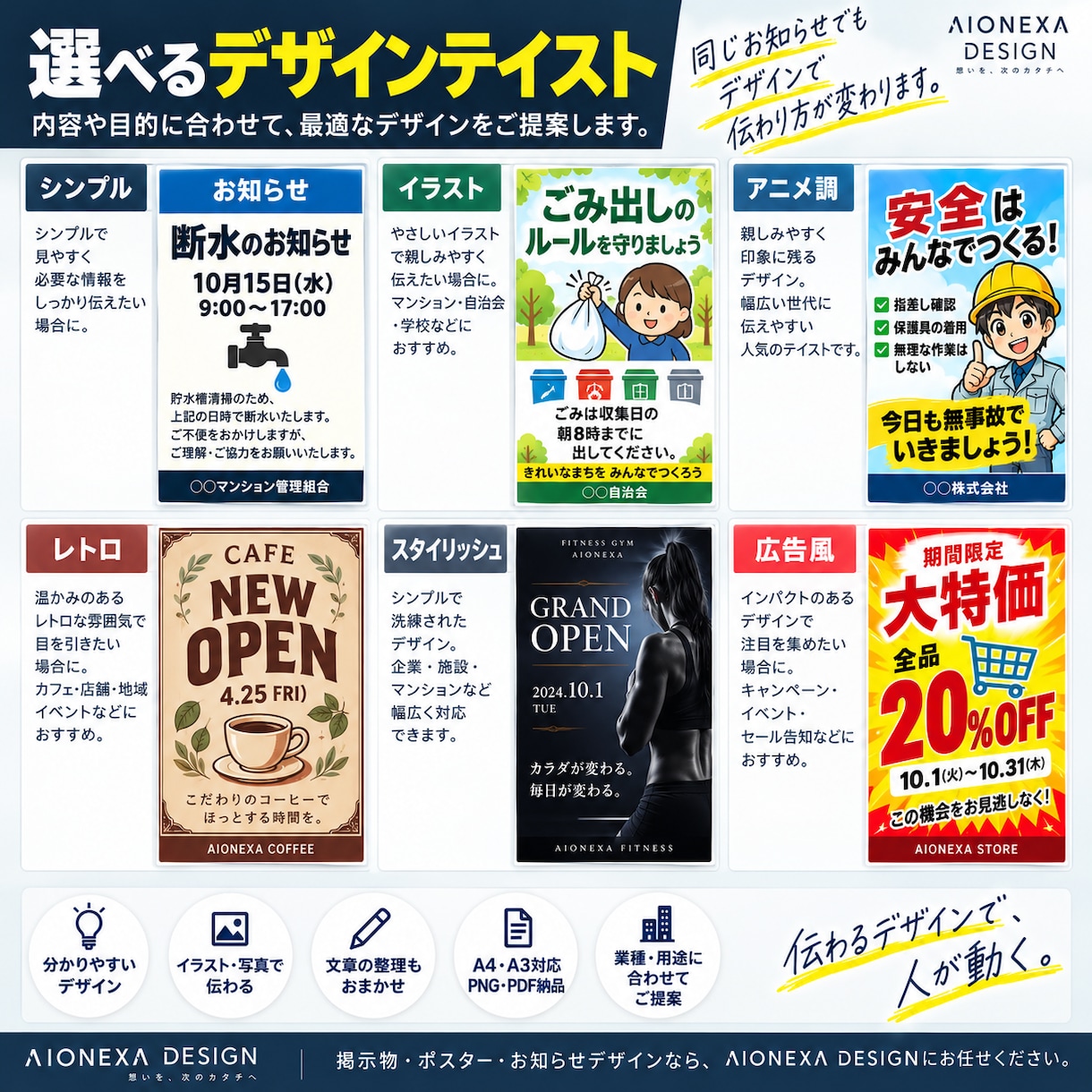 見てすぐ伝わる掲示物を制作します 忙しい人にもひと目で伝わるお知らせをデザインします イメージ8