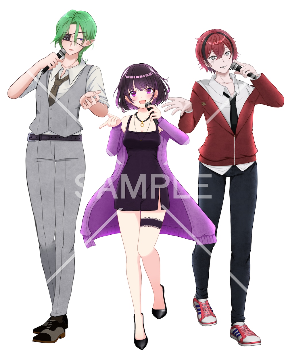 ゲームなどで使用する立ち絵イラストを描きます （TRPGや同人ゲーム向けの立ち絵制作依頼承ります） イメージ5