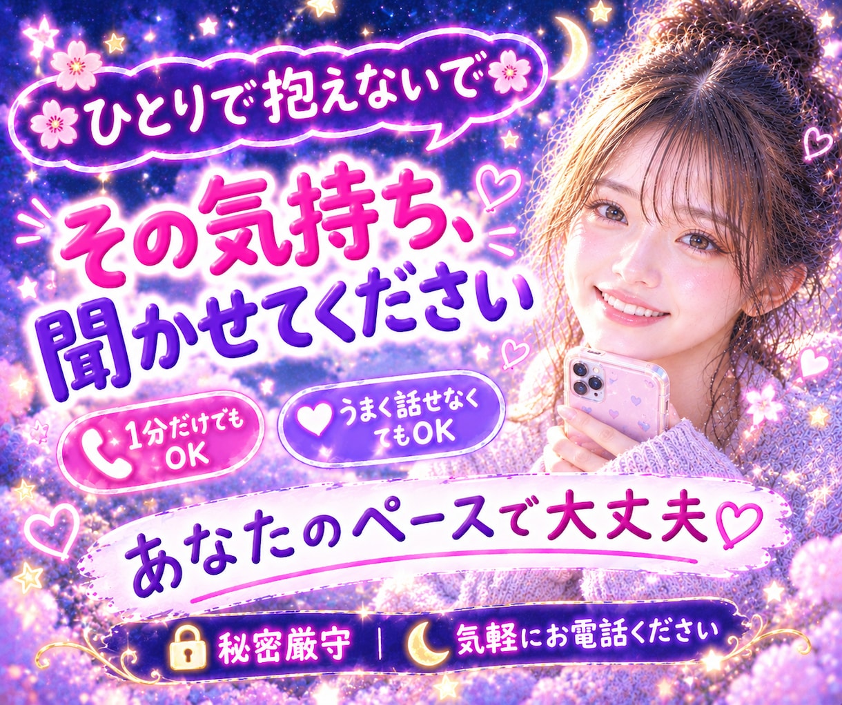 今すぐ泣きたいあなたの気持ちを優しく包み込みます 恋愛相談/人間関係/愚痴/不安/孤独/泣きたい夜/ストレス イメージ10