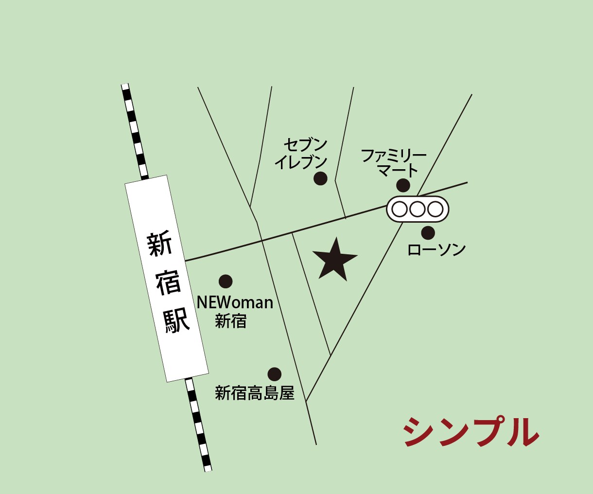たどり着ける地図データ作ります チラシやショップカードにも！わかりやすいシンプルな地図。 イメージ3