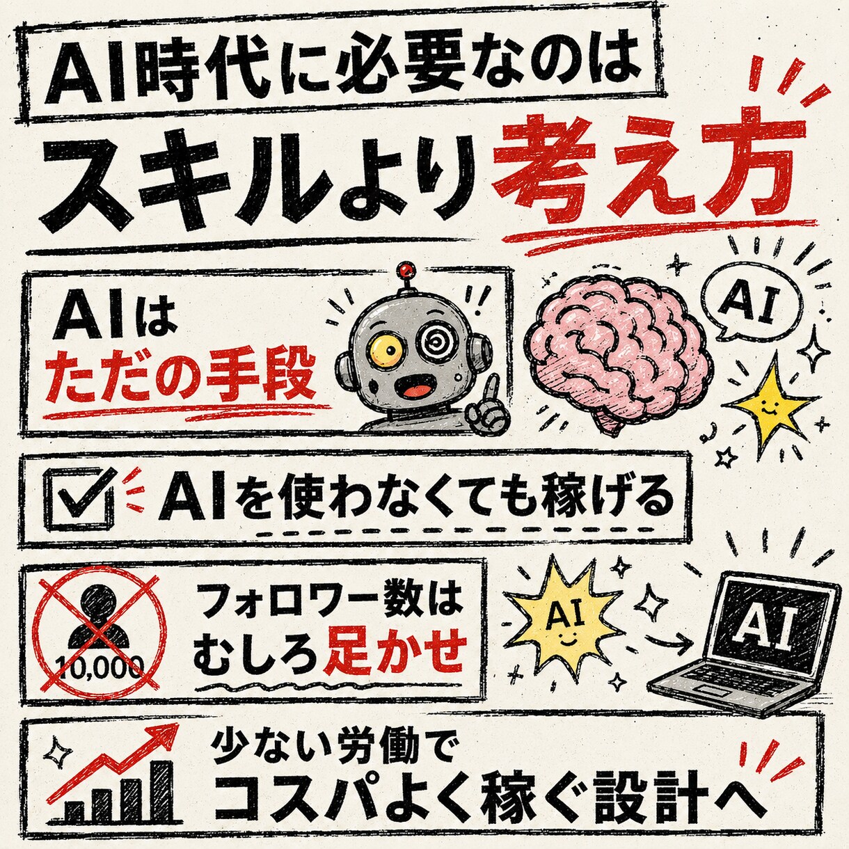 AI時代のスモールビジネスの相談に乗ります スキル0・フォロワー0でも最短で事業をつくる思考お伝えします イメージ7