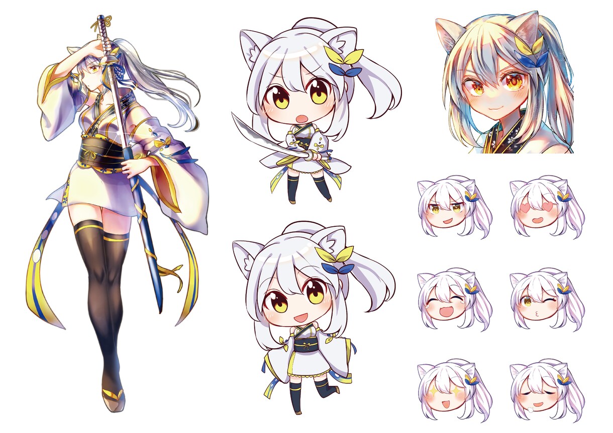 ファンタジー・アイドル等のイラスト承ります 透明感を得意としたイラスト、デザイン等制作します。 イメージ8