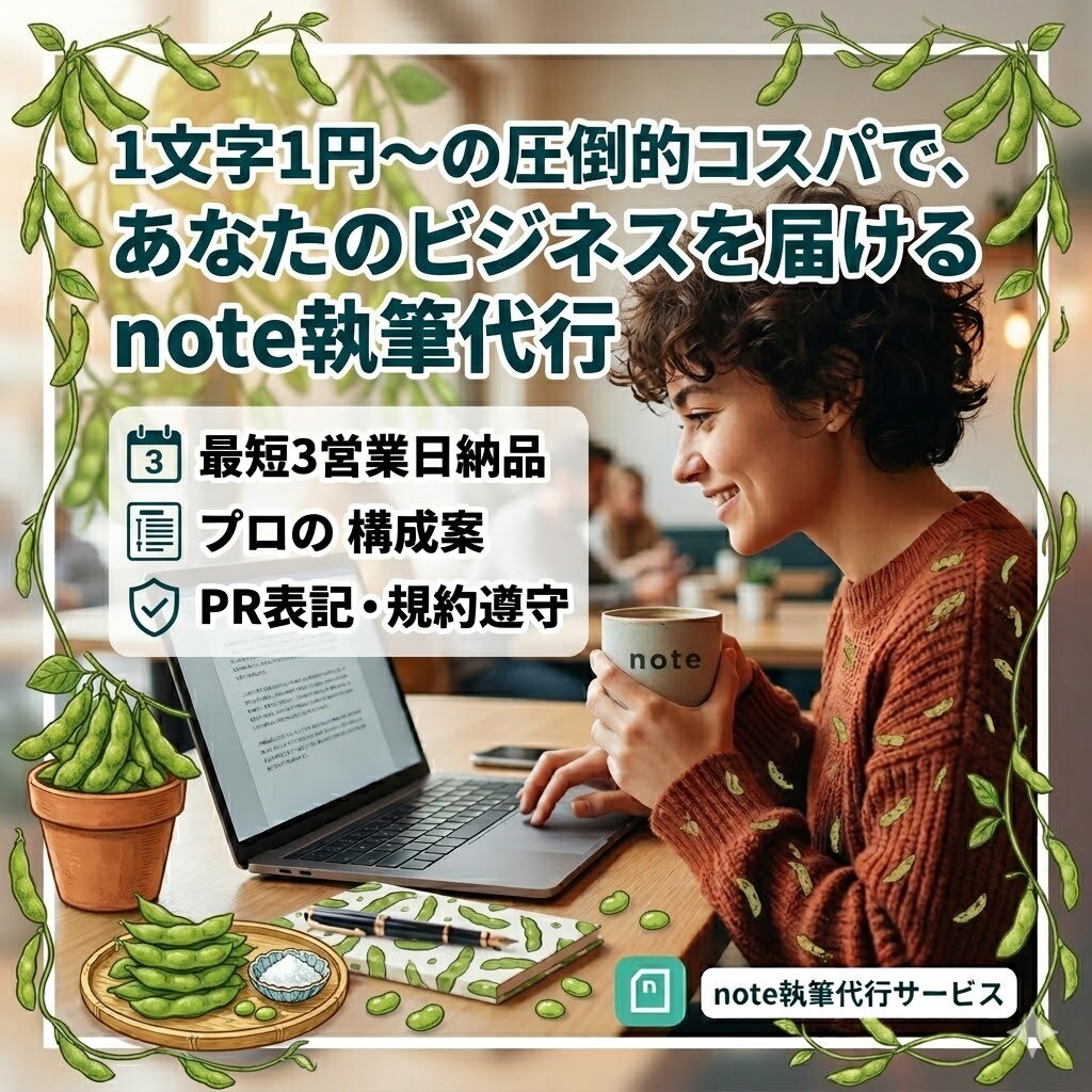 広告のプロが「note宣伝記事」を執筆します 〜低予算で効果的なプロモーション！PR表記完全対応で安心〜 イメージ1