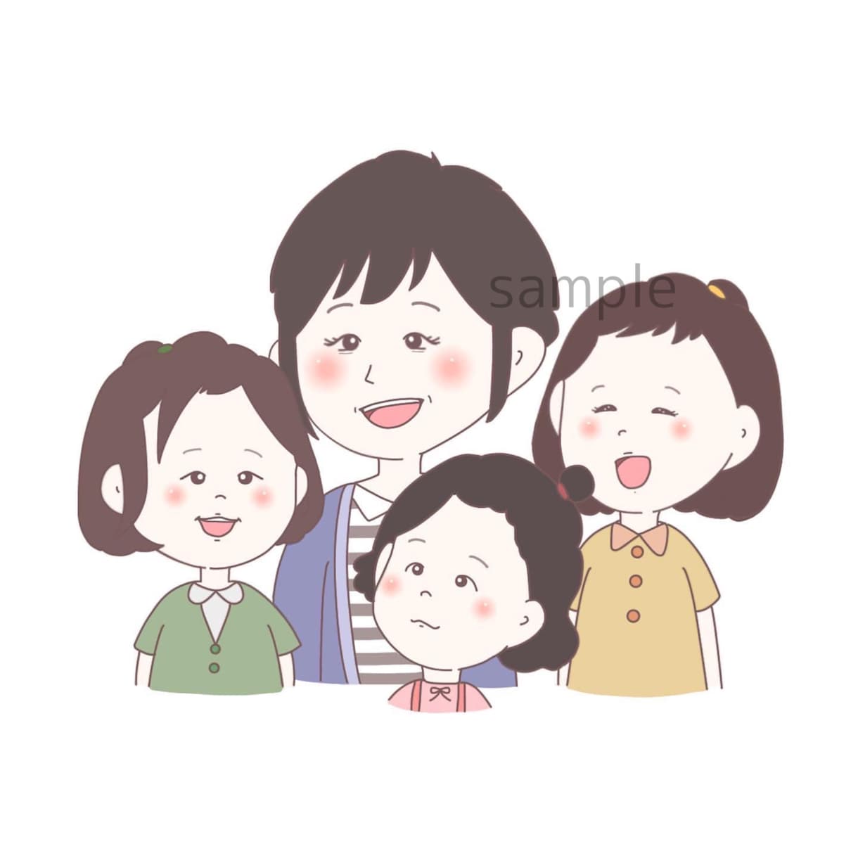 ゆるくてかわいい似顔絵 • イラスト描きます 丁寧に精一杯がんばります( •̀ᴗ•́ )و！ イメージ5