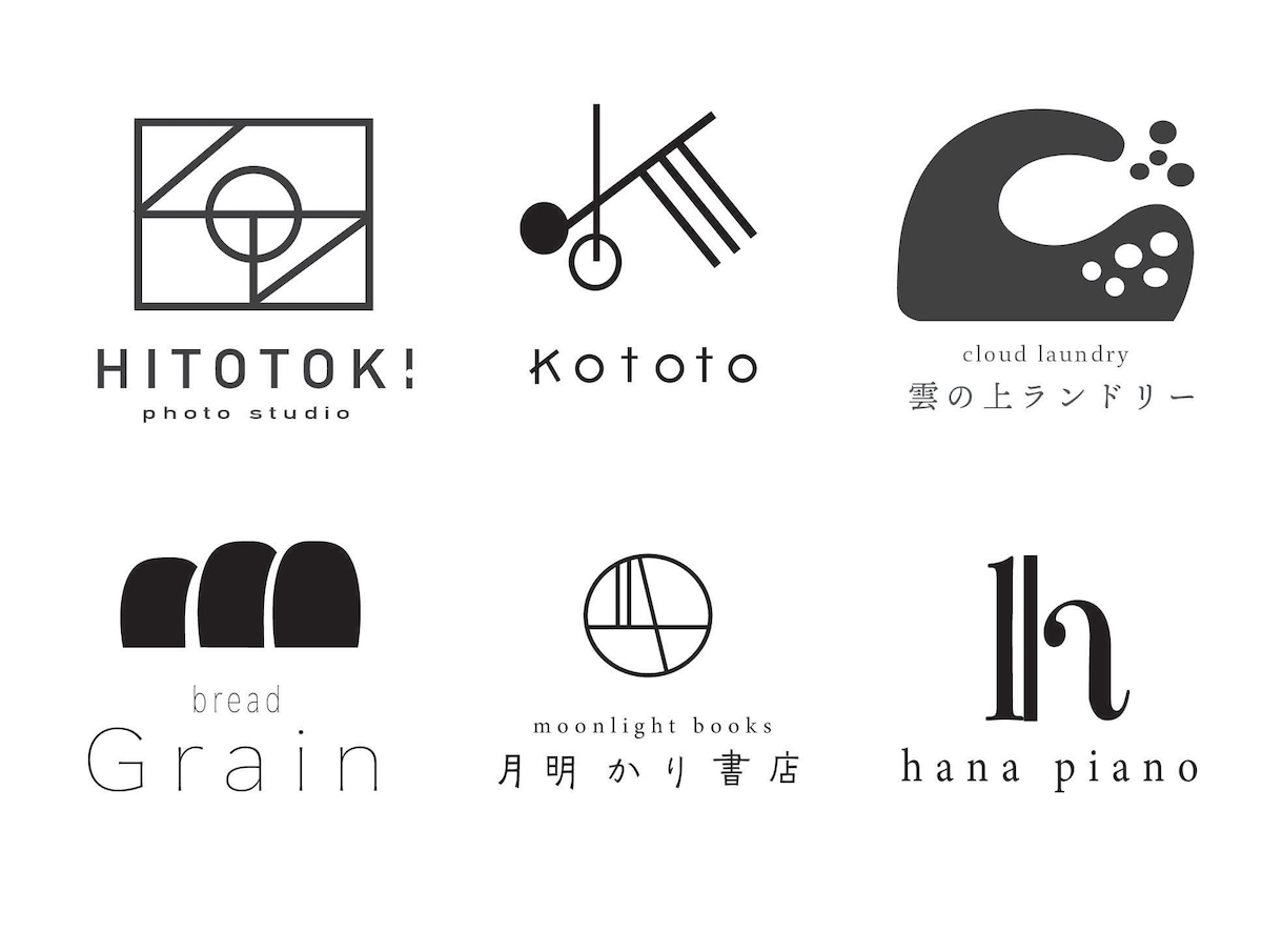 シンプルな文字を活かしたロゴデザインを制作します 文字を活かし、お店の想いを形にするロゴをご提案します。 イメージ3