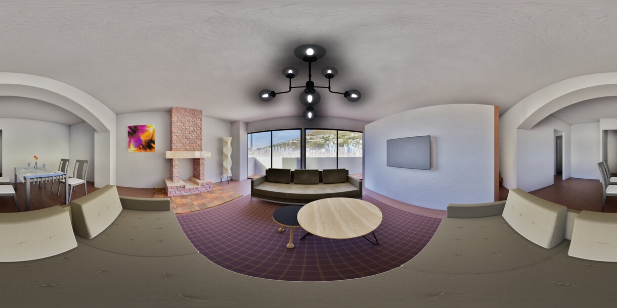 建築パノラマVR360°ラフモデルを作ります 計画初期段階やイメージの確認用のラフモデル作成。 イメージ6