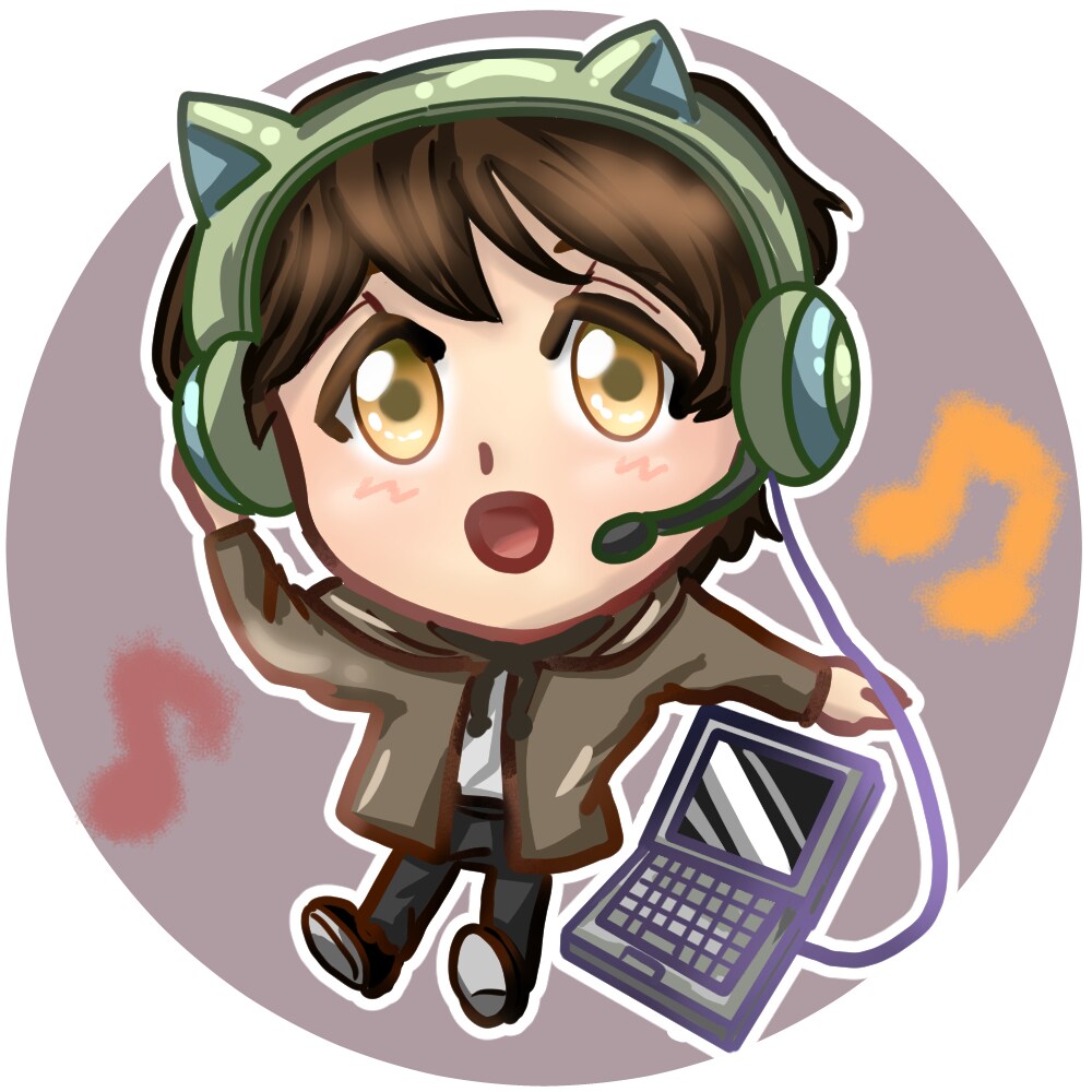 ライブ配信用のアイコンを描きます かわいいキャラクターを是非どうぞ！ イメージ2