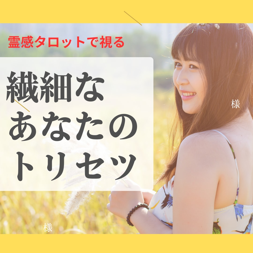 即納・繊細さんが輝くトリセツを作ります 即納・繊細なあなたが自分らしく輝くための心の取扱説明書です イメージ1