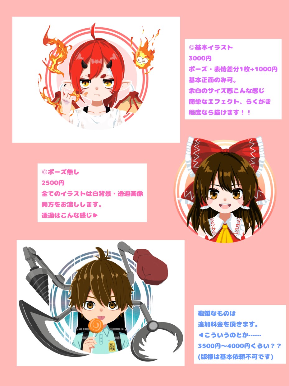 創作キャラや動物をロゴアイコン風イラストにします アイコンや、キャラクター紹介にピッタリ！！ イメージ4