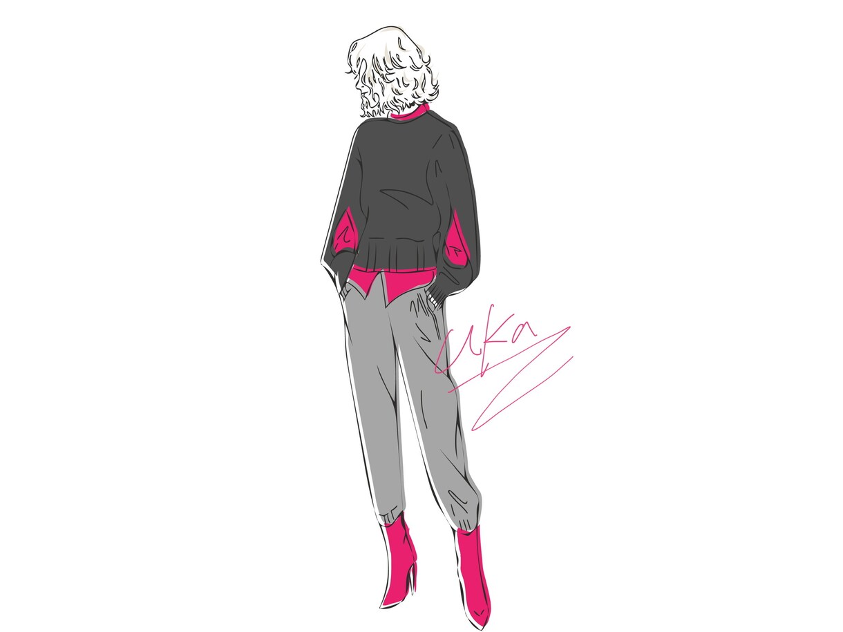 おしゃれでシンプルなイラスト制作致します ファッション系のシンプルなタッチで作成します。 イメージ2