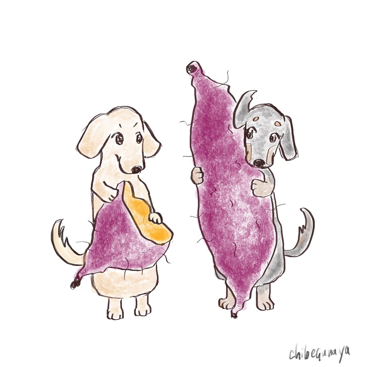 ほっこりする動物イラストをお届けします お写真などからご要望に合わせて制作させていただきます イメージ2