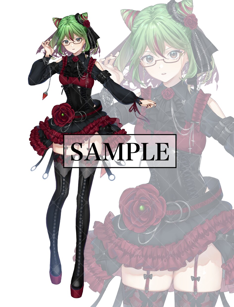 VTuber、TRPG等の立ち絵制作いたします キャラデザ・差分・パーツ分けも対応可能です！ イメージ6