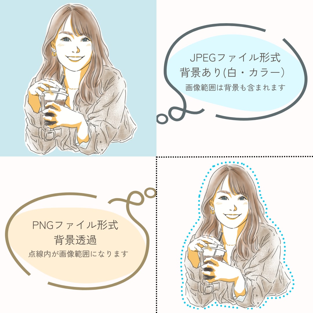 やわらかく優しい印象の似顔絵描きます アイコンやプレゼントにも！きれいめ、ふんわり印象のイラスト。 イメージ6