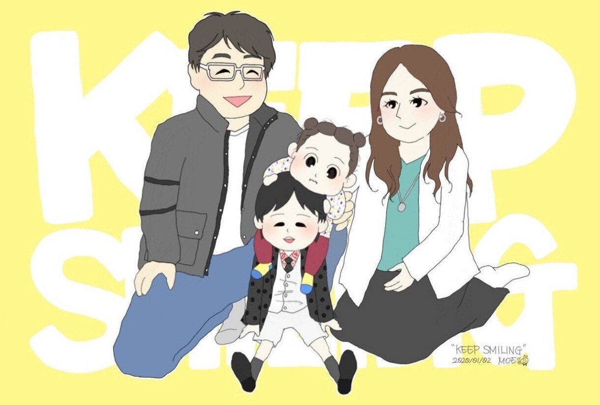 キャンペーン中！！かわいい似顔絵描きます 自分用、ご家族・お友達へのプレゼントにも！ イメージ7