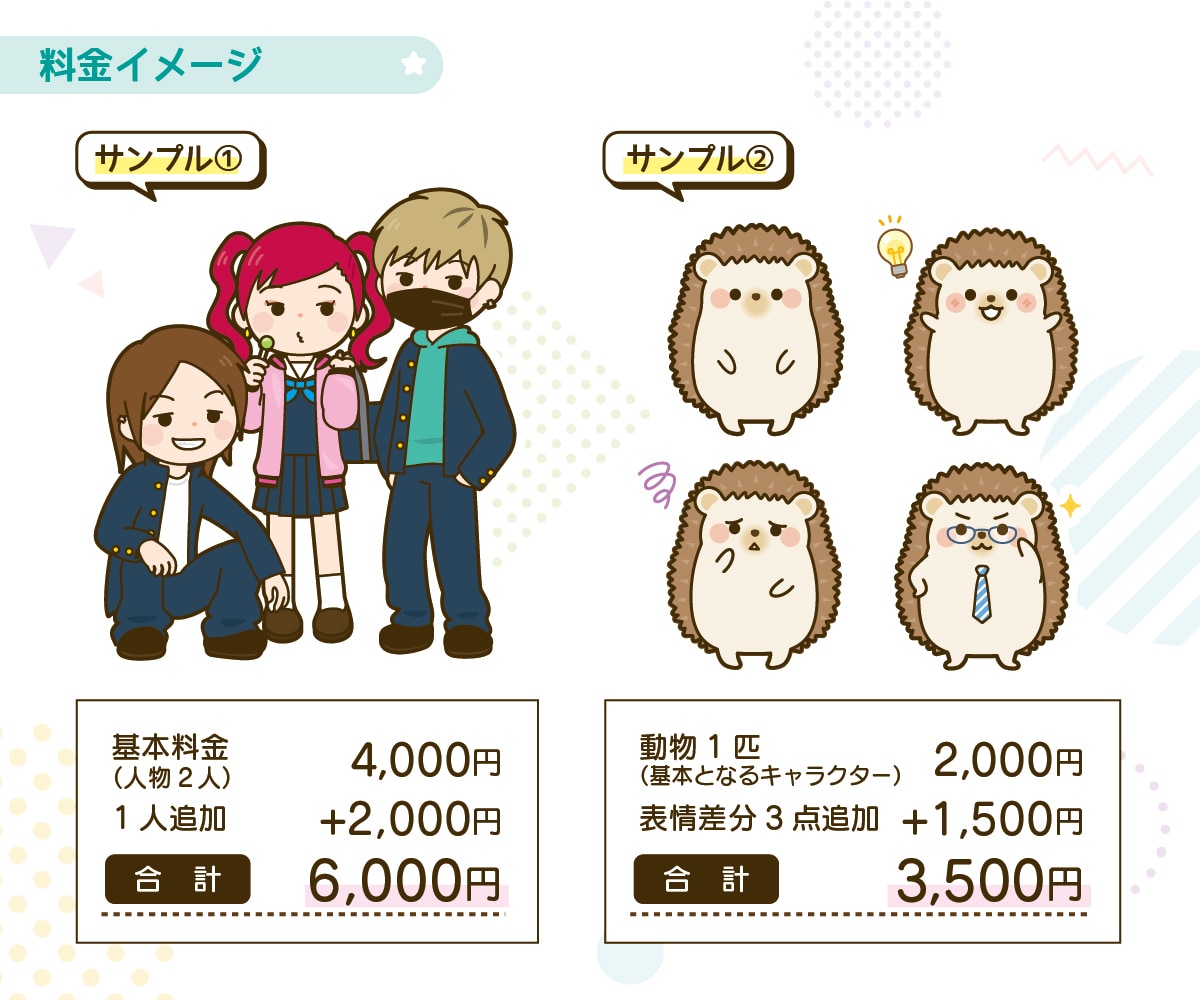 商用OK★シンプル＆かわいらしいイラスト描きます 挿絵・WEB・アイコン・広告など イメージ5